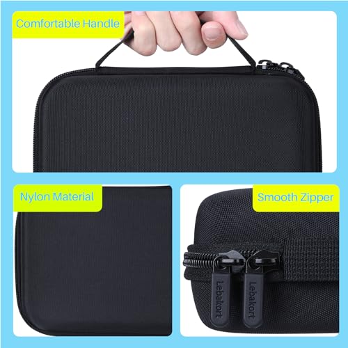 Lebakort Hard Case Compatible with 5-7 Inch Garmin RV 780/785 RV Cam 795 dezl OTR700/OTR710/OTR610/ DriveSmart 76/65/61/66/55/ Drive 51/52/53 Garmin GPS Navigator - size: for 5-7 inch GPS