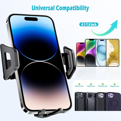 Car Phone Holder Fits for Lexus ES 350 300h 250 2022-2024 Accessories,Thick Cases Friendly,Cell Phone Mount for 4.7-7 in Phones,360 Degree Rotation,Easy to Install - size: ES 350 300h 250 2022-2024