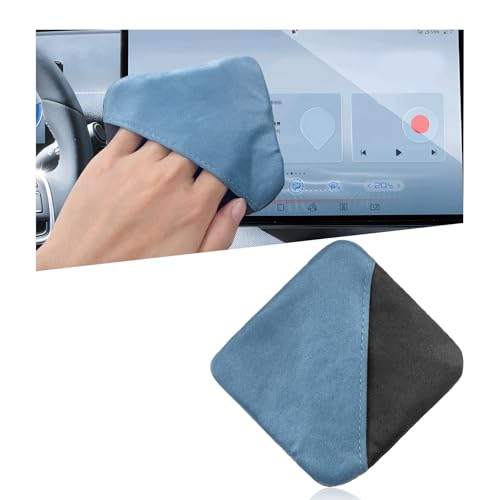 Ohleats Car Screen Cleaner, Microfiber Cleaning Pad - color: Blue&Gray,1Pcs