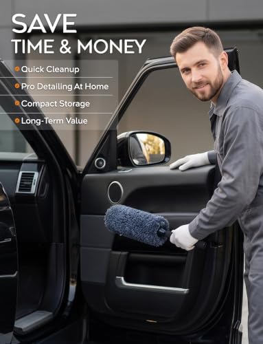 TAKAVU Car Duster Kit, Ultra Soft Microfiber, Lint & Scratch Free - size: Microfiber Soft Feather
