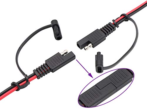 SAE to Cigarette Lighter Cable,16AWG 12V Cigarette Lighter Male Plug to SAE 2 Pin Quick Release Disconnect Connector Plug Adapter Extension Charging Cable with Fuse(2.4m/7.8ft-M) - color: 2.4m-Male