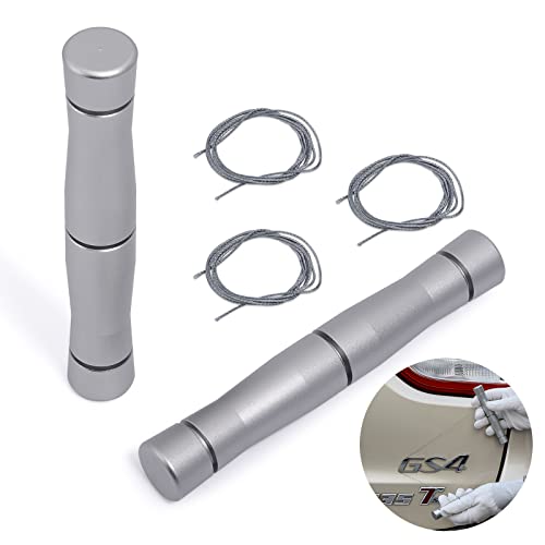 Gomake Emblem Removal Tool Vinyl Wraps Car Surface Logo Plate Line Remover Tool for Car Wrapping Film Installation - color: Silver