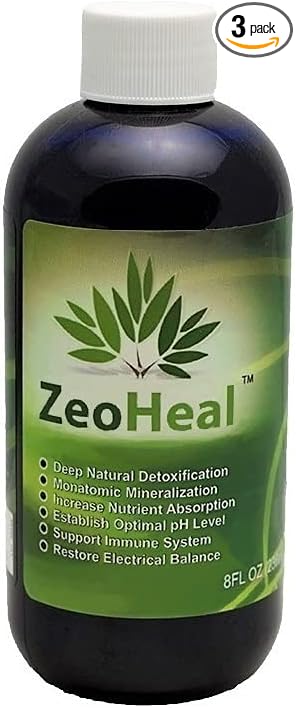 ZeoHeal - Humic and Fulvic Acid Mineral Supplement 8 Fluid Ounce (3-Pack)