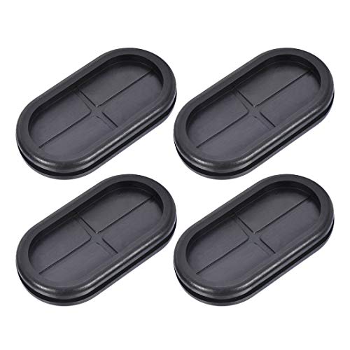 uxcell Wire Protector Oil Resistant Armature Oval Rubber Grommets 30x60mm Mounting Dia 4Pcs