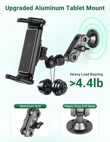 Tablet Holder for Truck, Tablet Car Mount, Fits 4.7-12.9" Devices