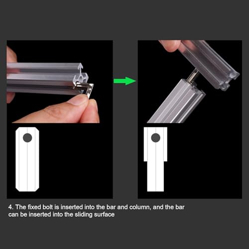 Adjustable Reptile Lamp Stand, Aluminum Alloy Hanging Light Holder for Turtle Tank Fish Aquarium, with Reinforced Base and Groove Design for Heating Lamps