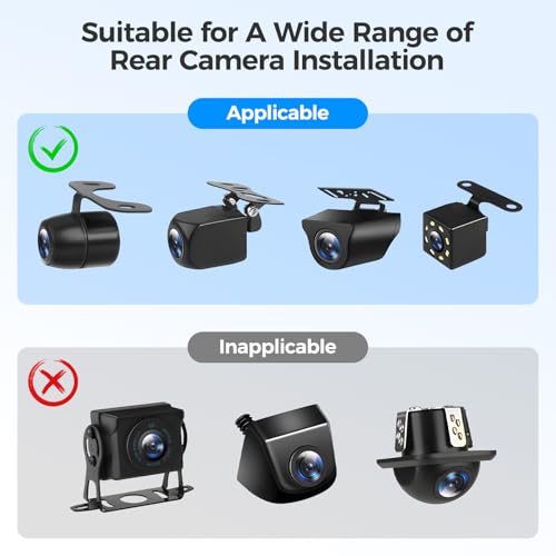 AZDOME Rear Camera Holder Rear Window Bracket for Dash Cam