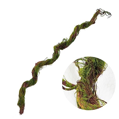 74.8" Thick Fake Tree Trunk Branches Wall Moss Twig Hanging Vine | Large Cherry Blossom Artificial Room Ceiling Plants Wood Twigs Rattan for Garden Wedding Halloween Outdoor Jungle Decoration - size: 6ft 3in
