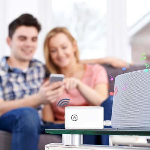 Bluetooth 5.3 Aux Adapter for Car, Bluetooth Transmitter for TV - color: white
