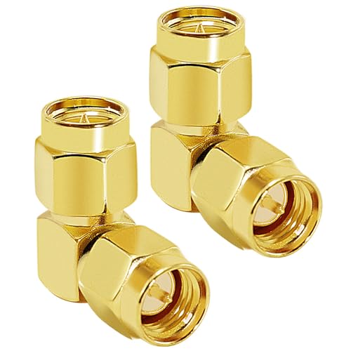 CNARIO SMA Male to Male Adapter, SMA 90 Degree Adapter