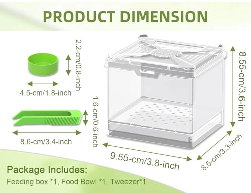 Cricket Keeper - Multi Purpose Insect Habitat for Crickets, Dubia Cockroaches, breadworms, and Silkworms, with Ventilation and Breathability (No Assembly Needed) (Transparent) - color: transparent