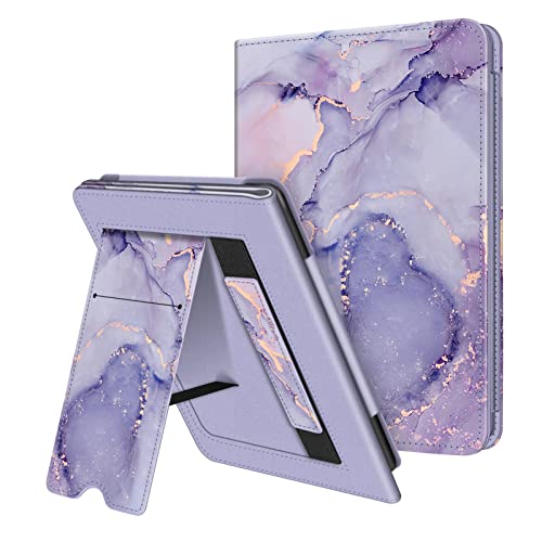 Fintie Stand Case for 6" Kindle Paperwhite 10th Gen 2018, Lilac Marble - color: lilac marble