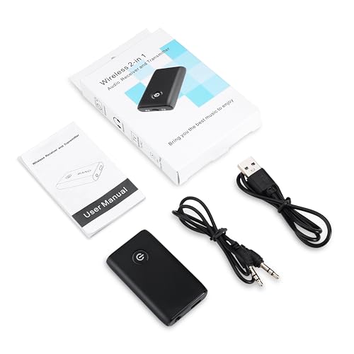 Bluetooth 5.3 Aux Adapter for Car, Bluetooth Transmitter for TV - color: Black