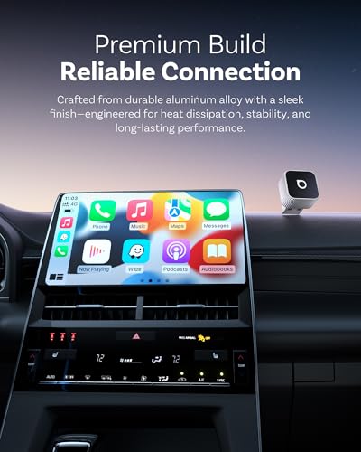 OTTOCAST Mini Cube 3.0 Wireless CarPlay & Android Auto Adapter 2026– Plug & Play, Fast Auto-Reconnect (Sliver) - color: Silver, size: USB A