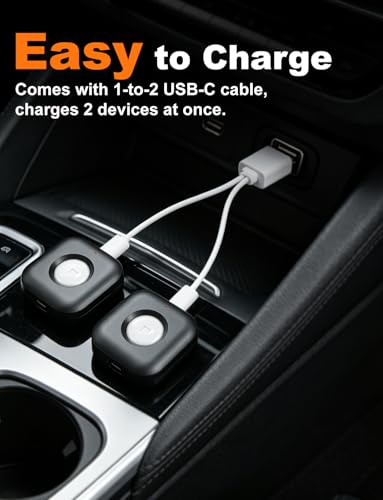 4PCS Car LED Lights Interior Wireless, 7 Color Ambient Lighting