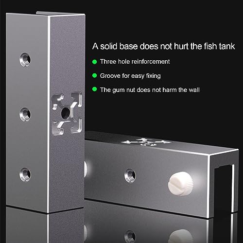 Luocute Reptile Lamp Stand, Adjustable Aluminum Alloy Hanging Light Holder, for Tank Aquarium Terrarium Bearded Dragon Snake