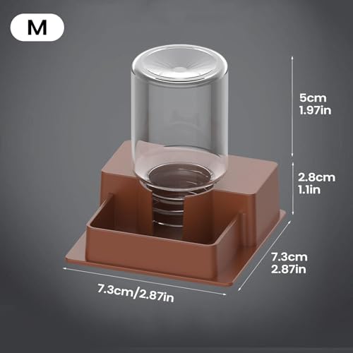 Automatic Waterer for Gecko - Leak-Proof Reptile Feeder, Reservoir | Hydration Tool for Snake Lizard Bearded Dragon Home Garden Yard Backyard Tank Terrarium - color: M