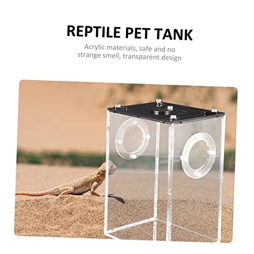 Reptile Tank Accessories Acrylic Cage for Breeding Box Observation Window
