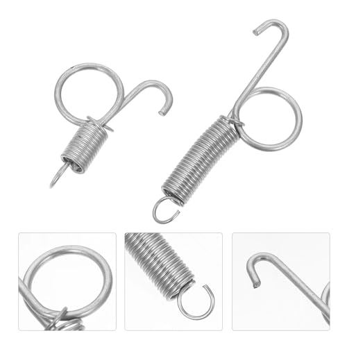 40 Pcs Bird Cage Door Spring Hook Rustproof Wire Lock for Rabbit Chicken Parrot Quail Pigeon
