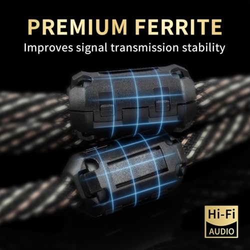 Audiophile HiFi 3.28ft Audio RCA Cables - 2RCA Male to Male - size: 3.28 ft