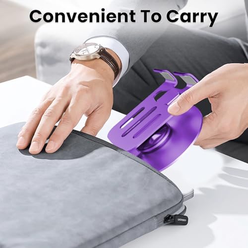 Universal Metal Cell Phone Stand, Purple - color: Purple