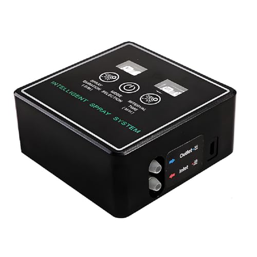 Reptile Fogger Smart Spray System with Touchscreen Controller, Automatic Reptile with Timer, Low Noise 360° Adjustable Misting Nozzles for Terrariums, Amphibians, Lizards, (10m 4 Nozzles) - size: 10m 4 Nozzles