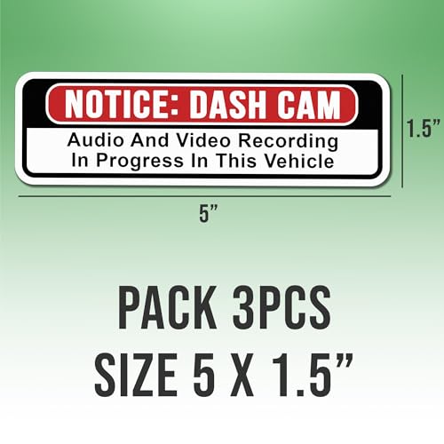 TAYTA Notice Dash Cam Audio and Video Recording, 3 Pcs 5" Style 02 - color: Style 1