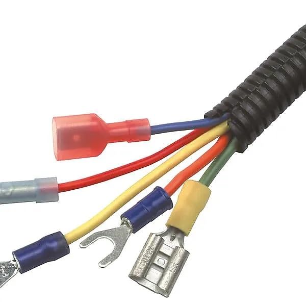 100 Feet 1/8" 3mm Split Wire Loom Conduit Polyethylene Tubing Black Color Sleeve Tube