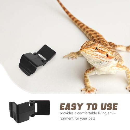 Levemolo 10pcs Aquarium Lid Clips: Aquarium Tank Locks - Plastic Fish Tank Lid Locking Clips for Glass Reptile Terrarium Enclosure Cover