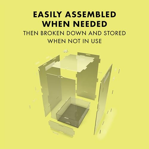 Zilla Micro Habitat Terrarium, Arboreal, with Locking Latch, for Isopods, Spiders, Insects, Small - size: Small, style: Arboreal