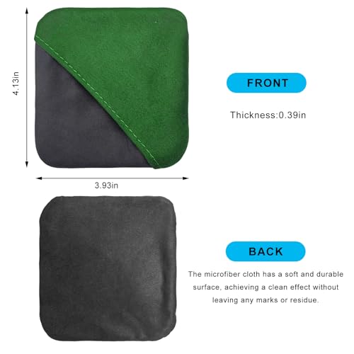 Ohleats 2PCS Car Screen Cleaner, Microfiber Cleaning Pad, Green&Gray - color: Green&gray,2pcs