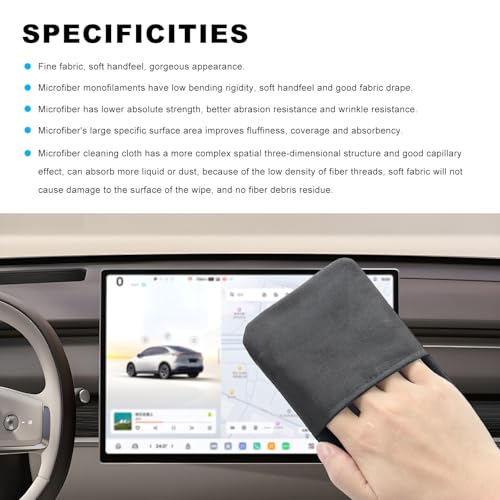 Ohleats Car Screen Cleaner, Microfiber Cleaning Pad - color: Long Square,1Pcs