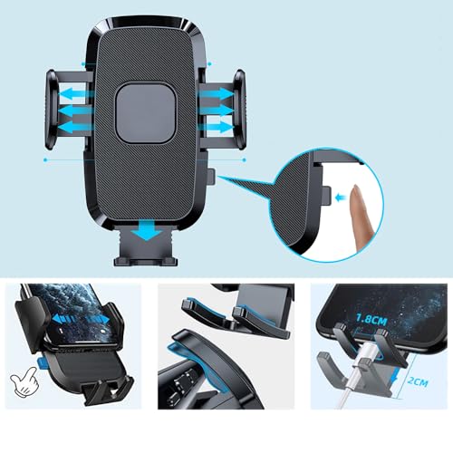 Car Cell Phone Holder Mount for Jeep Wrangler (2007-2024) JL JK 4XE