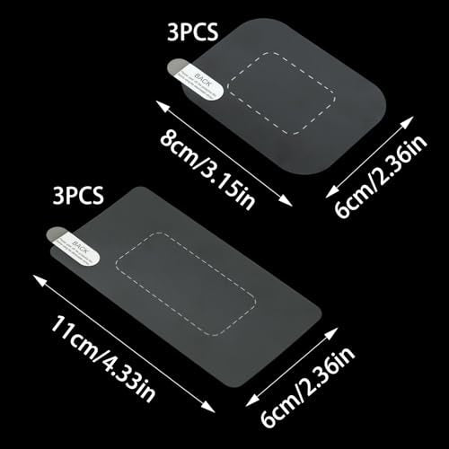 6PCS Dashcam Windshield Sticker, 2 Sizes