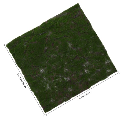 TOYANDONA Artificial Moss Grass Turf Mat 30x30cm Faux Moss Carpet for Home Garden Wedding Decor Reptile Terrarium Indoor Outdoor Artificial Greenery