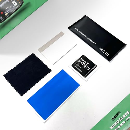 Nano Glass Motorcycle Dashboard Screen Protector for Yamaha YZF-R7 2022-2025 (4-Pack: 2 Ultra Clear + 2 Anti-Glare) TFT Display Saver, Scratch Resistant