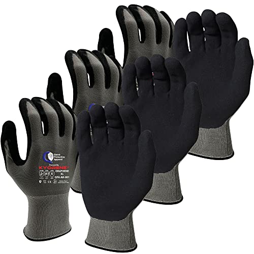Quest Protective Apparel Cut Resistant Work Gloves (ANSI A1) – Lightweight Gloves for Gardening,DIY,Mechanical & General Handling – Breathable Grip Gloves for Men & Women – X-Large, Pack of 3 - size: X-Large, style: Pack of 3