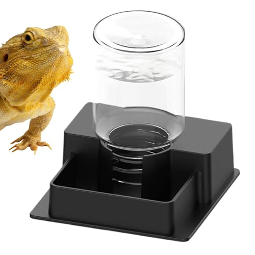 Reptile Water Feeder - Automatic Leak-Proof Dispenser, Constant Level Hydration Station | Waterer for Gecko Snake Lizard Bearded Dragon Home Indoor Tank Habitat - color: mm