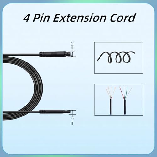 4 Pin 9.84Ft Dash Cam Rear View Backup Camera Male to Female 4PIN Cable Reverse Car Recorder Video Cable Extension Cord (4-pin 3M/9.84ft) - size: 4P-9.84ft