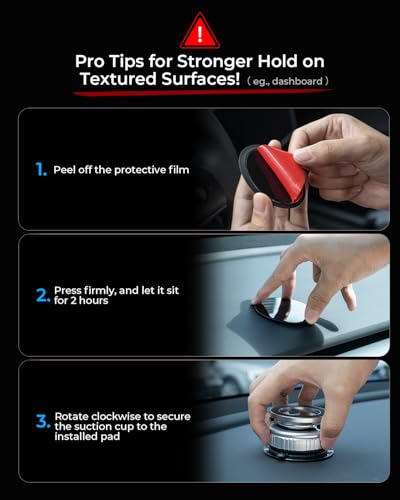 【Upgraded】All Metal for Magsafe Car Mount, Vacuum Magnetic Phone Holders - color: Silver/1 Pack