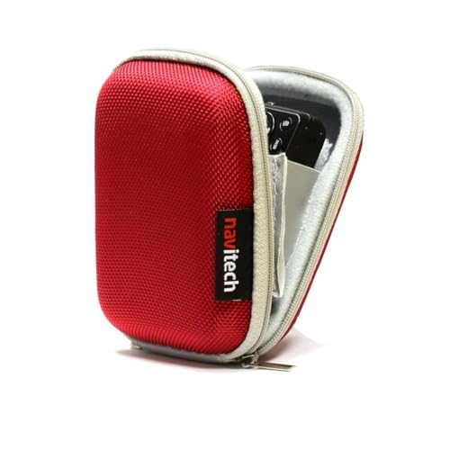 Navitech Red Hard Protective Case Compatible With Next Base 4060