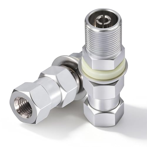CB Antenna Mount Adapter Universal UHF SO239 Female Stub Mount Heavy Duty Connector Standard 3/8 X 24 Threaded for CB Ham Radio Antenna 2pcs - style: 2PCS
