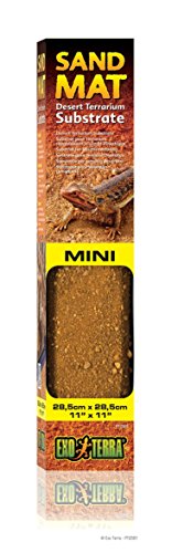 Exo Terra Exo Terra Sand Mat Mini, Desert Terrarium Substrate, 28.5 Cm X 28.5 Cm (11\U201D X 11\U201D) - size: 11 x 11 Inches