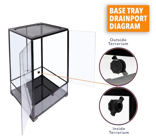 Carolina Custom Cages, 24Lx18Wx36H Tall Medium Terrarium; Easy Assembly - size: 24Lx18Wx36H