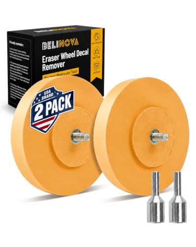 2 Pack Eraser Wheel Decal Remover Eraser Wheel Adhesive Remover