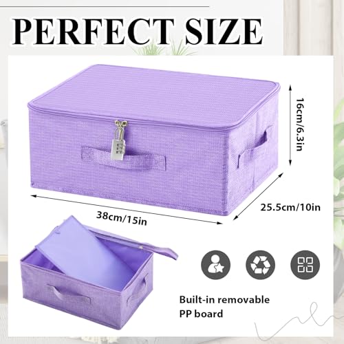 Briwooody Discreet Lockable Toy Bag,Purple,15 X 10 X 6.3 In - color: Purple, size: 15 x 10 x 6.3 Inch