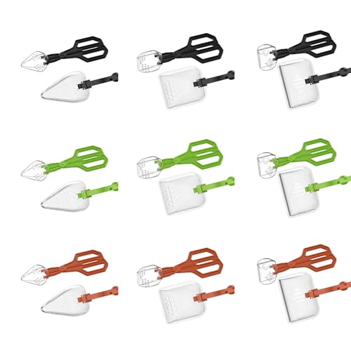 Reptiles Feeding Tongs,Clear Reptiles Feeding Tongs Gentle Creature Catcher Tool with Ergonomic Grip for Safe Handling Easy