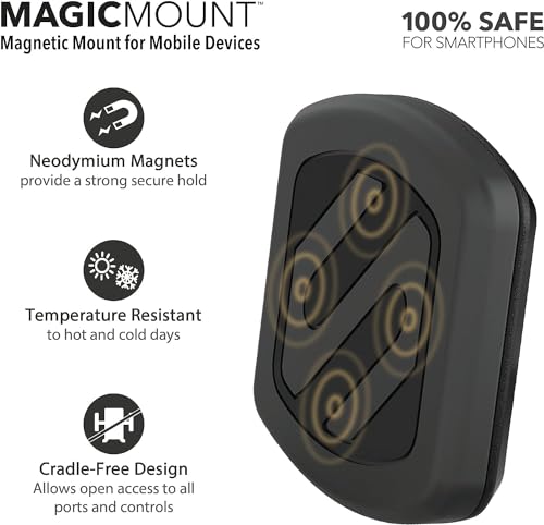 Scosche MAGWDM-2PXCES0 MagicMount Flex Neck Suction Cup Car Phone Mount for Dashboard/Windshield, 360° Adjustable Magnet Head Universal Cell Phone Holder for iPhone, Samsung & All Devices (Pack of 2) - size: 2 Pack, style: Flex Window / Dash Suction
