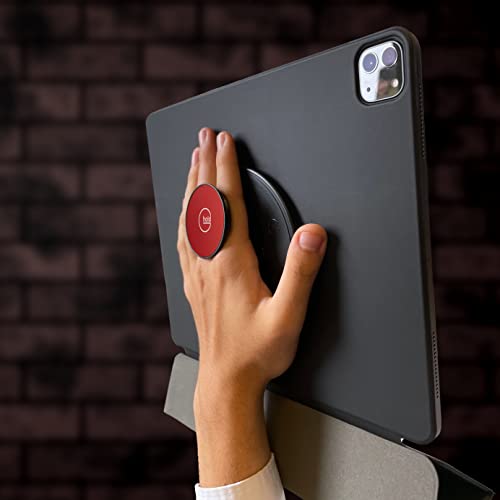 G-Hold - Comfort Tablet Holder Works with Any Device, Universal, Ergonomic, Rotating, Folds Flat and Adjustable (Red) - color: Red