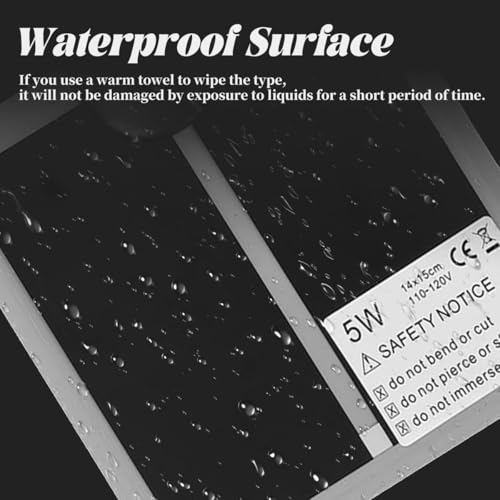 110 to 120V 5W Reptile Heating Pad, Waterproof Under Tank Heater Thermostat, Multifunctional Reptile Heat Mat with Temperature Adjustment Switch for Turtles, Lizards, Frogs - size: 5W
